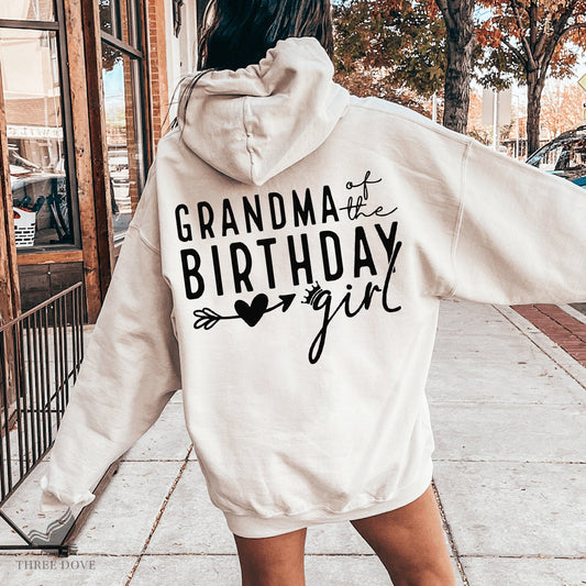 Grandma of the birthday girl SVG