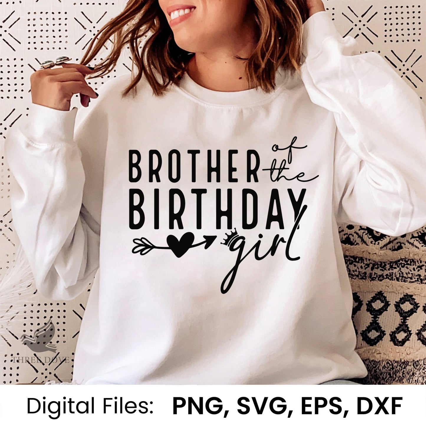 brother of the birthday girl svg