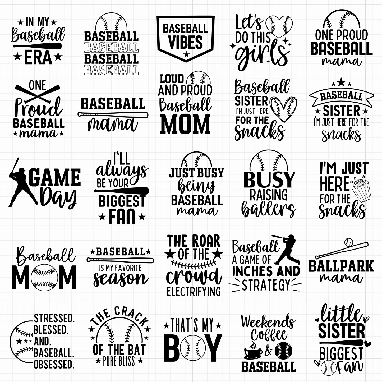 baseball svg bundle