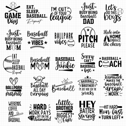 Baseball SVG Bundle