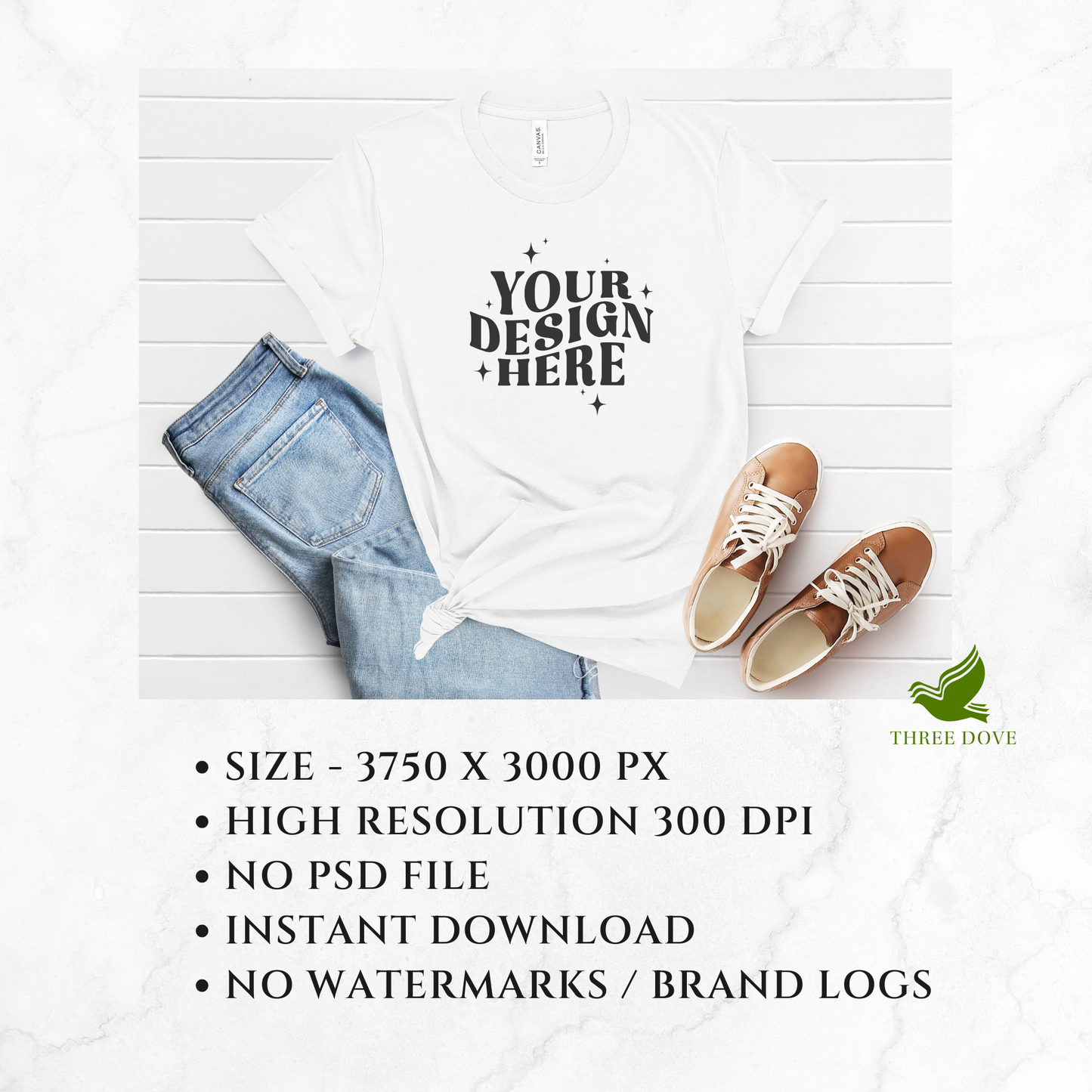 bella canvas 3001 mockup bundle - d2