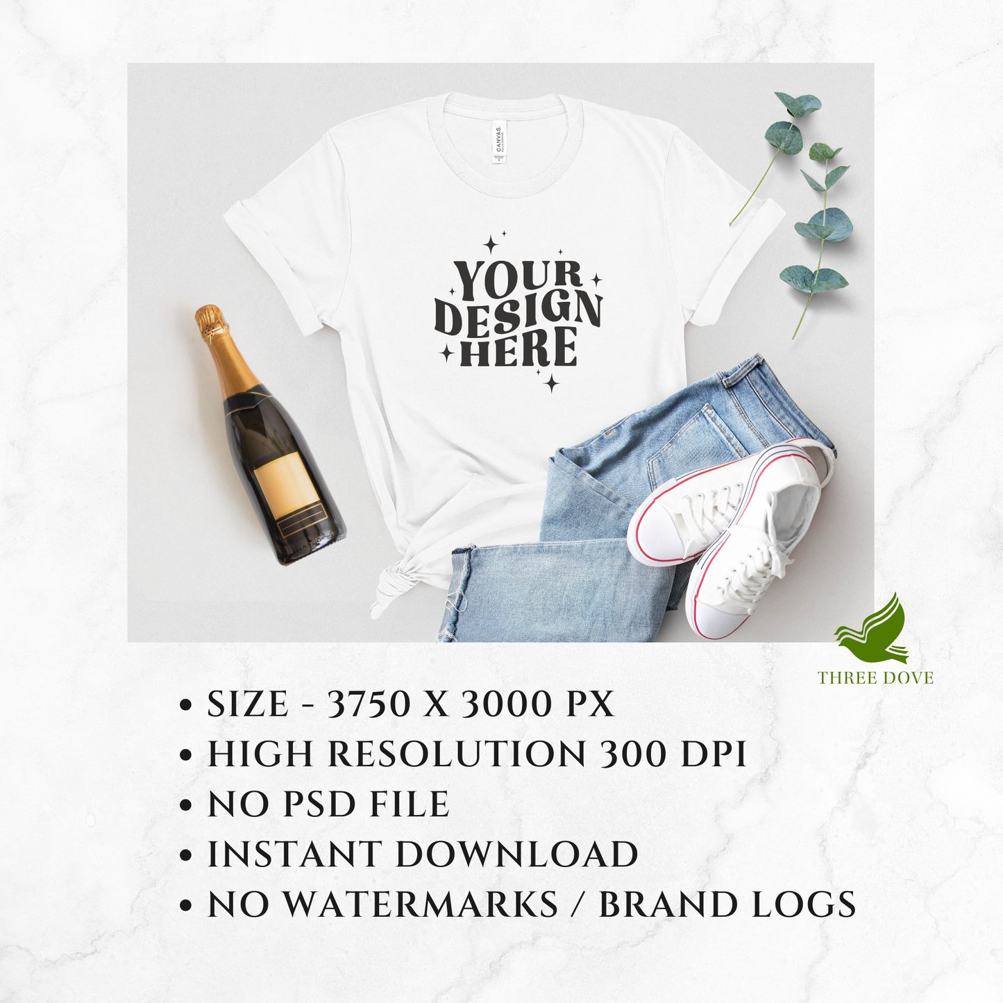 bella canvas 3001 mockup bundle - d9