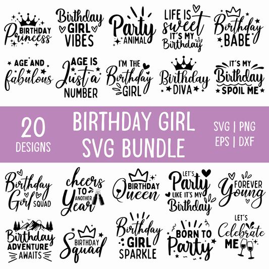 Birthday Girl SVG Bundle