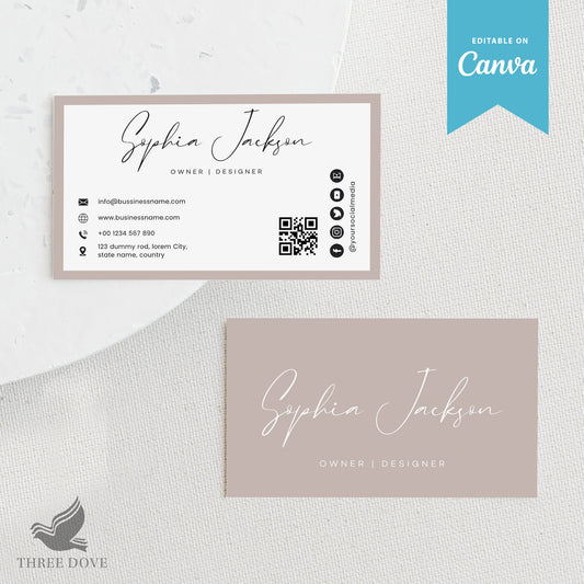 Light Color Business Card Template