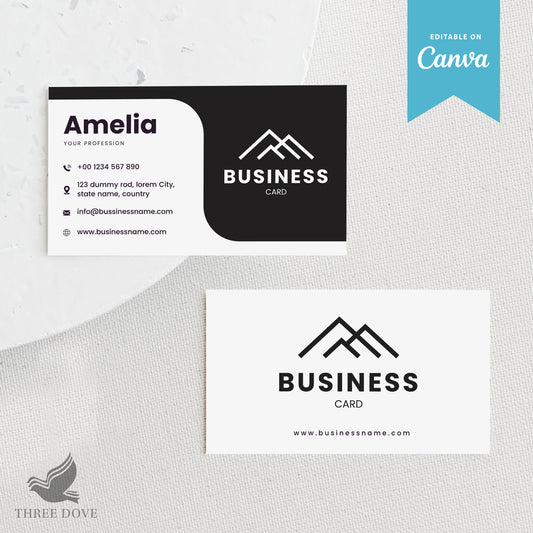 New B&W Business Card Template