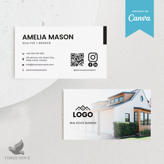 Real Estate Business Card Template