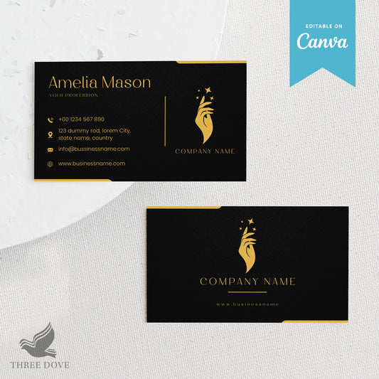 Black & Gold Business Card Template