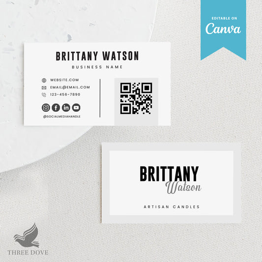 Royal White Business Card Template