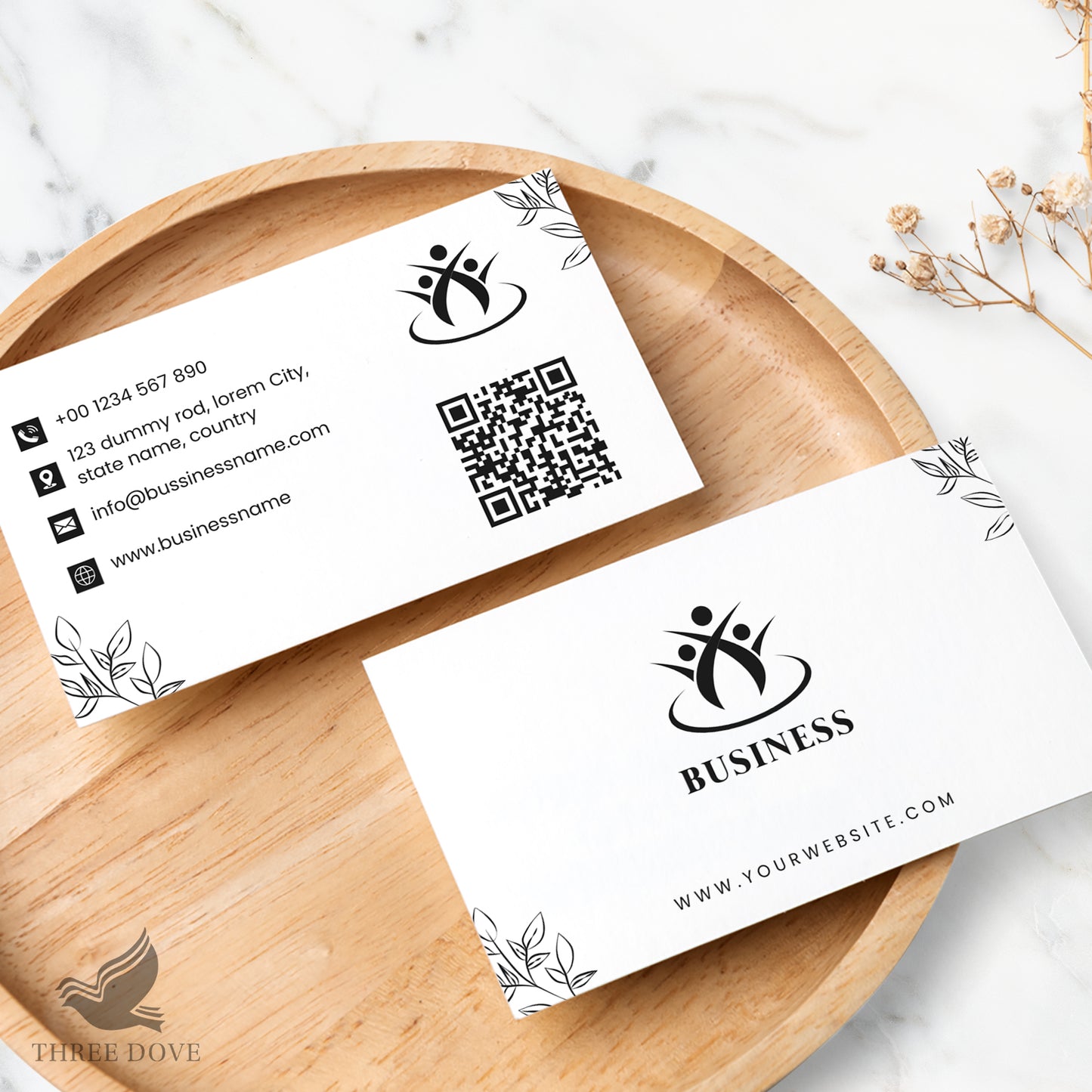 editable business card template