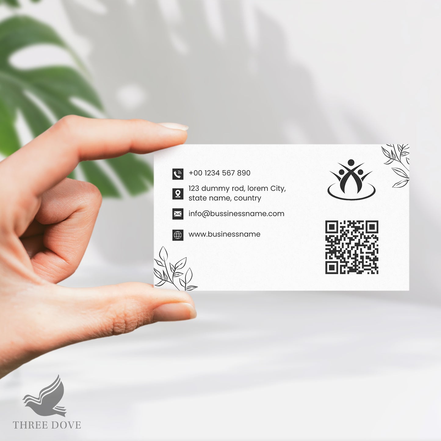 editable business card template