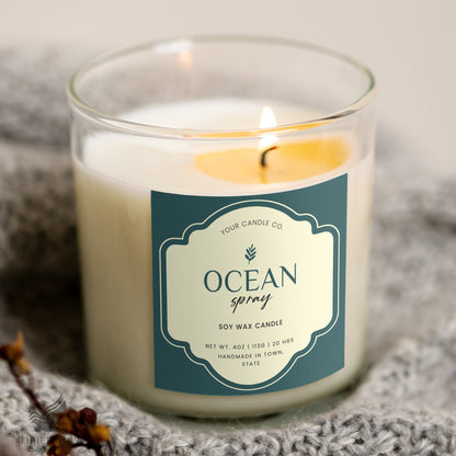 Attractive Modern Candle Label Template