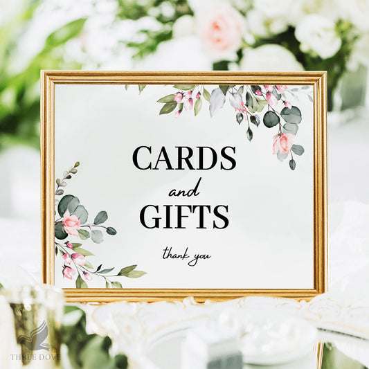 Editable Cards and Gifts Sign Template