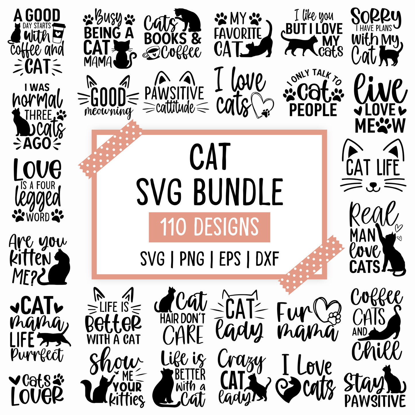 cat svg bundle