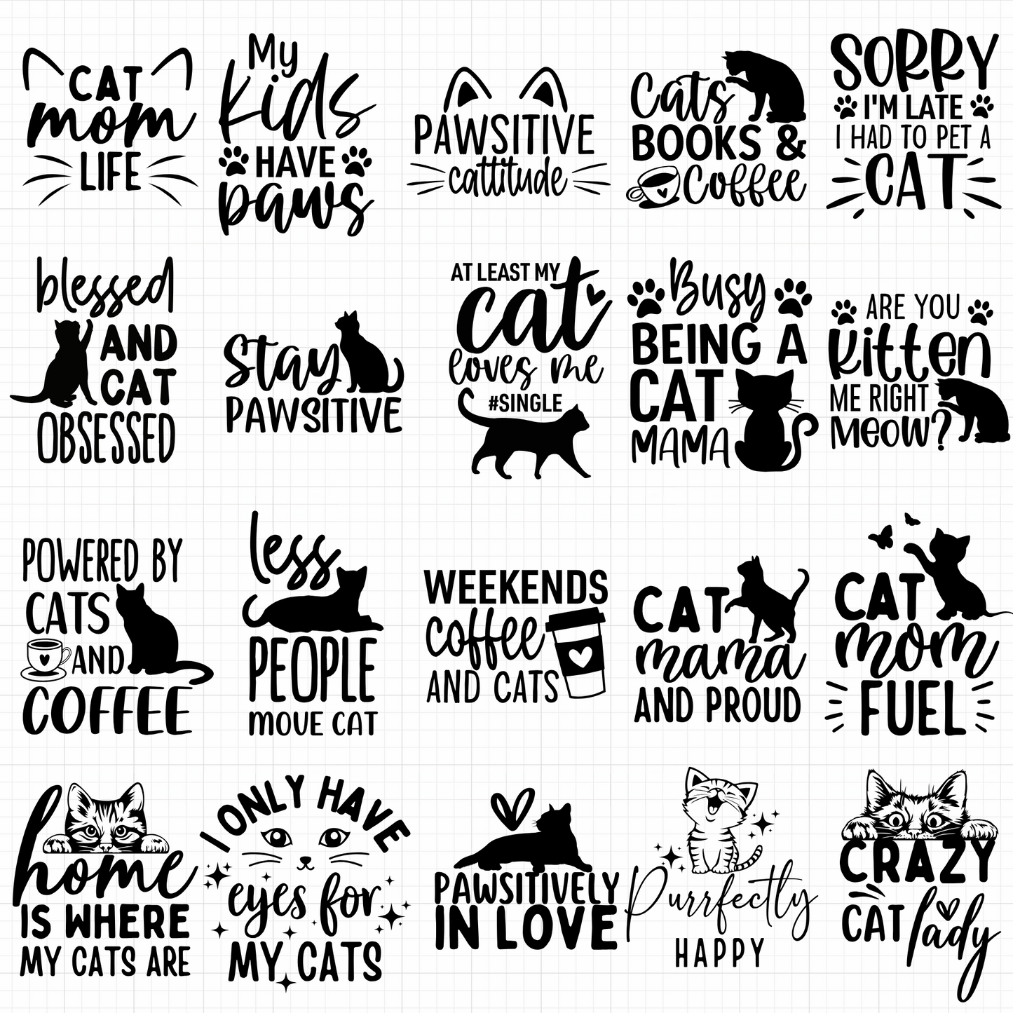 cat svg bundle