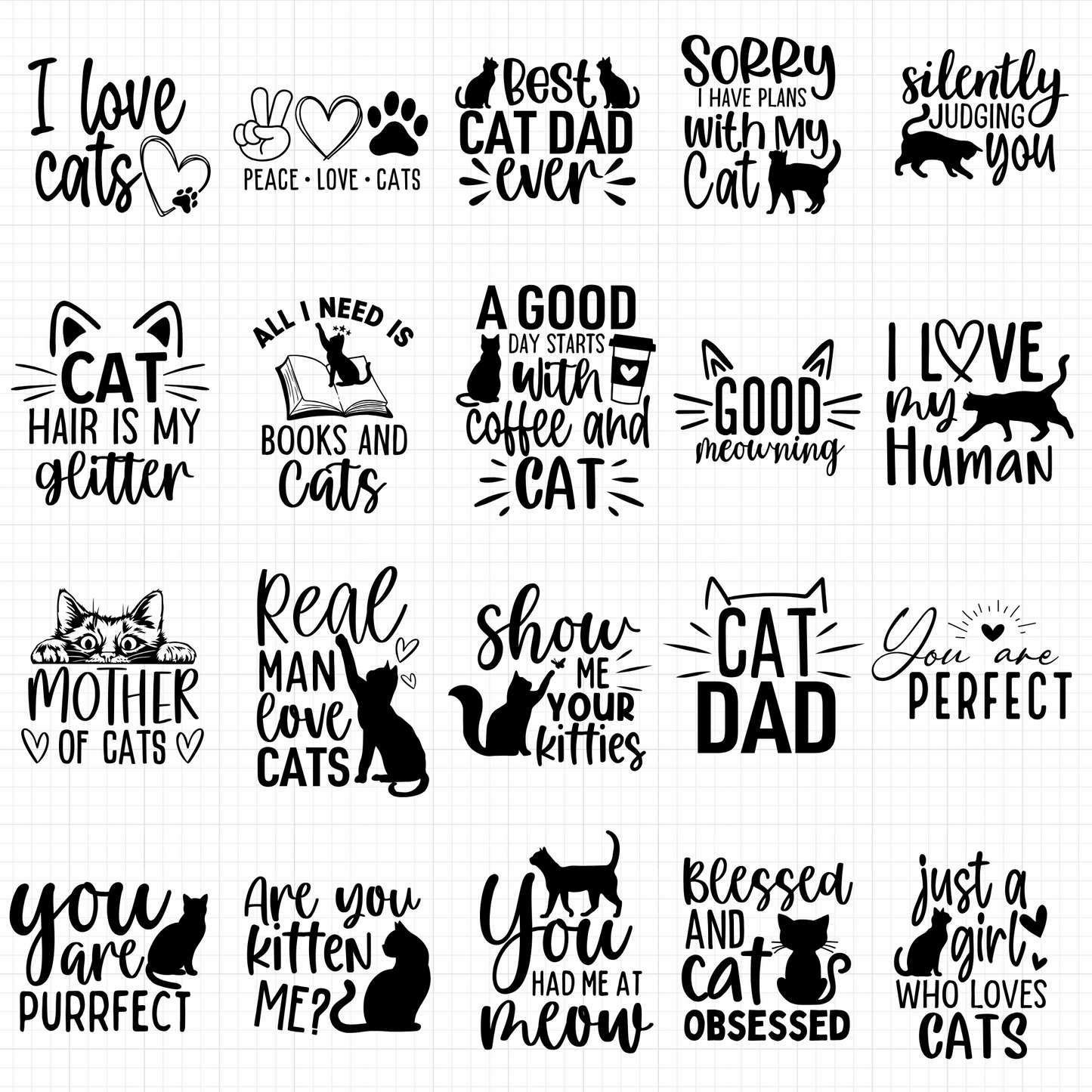 cat svg bundle