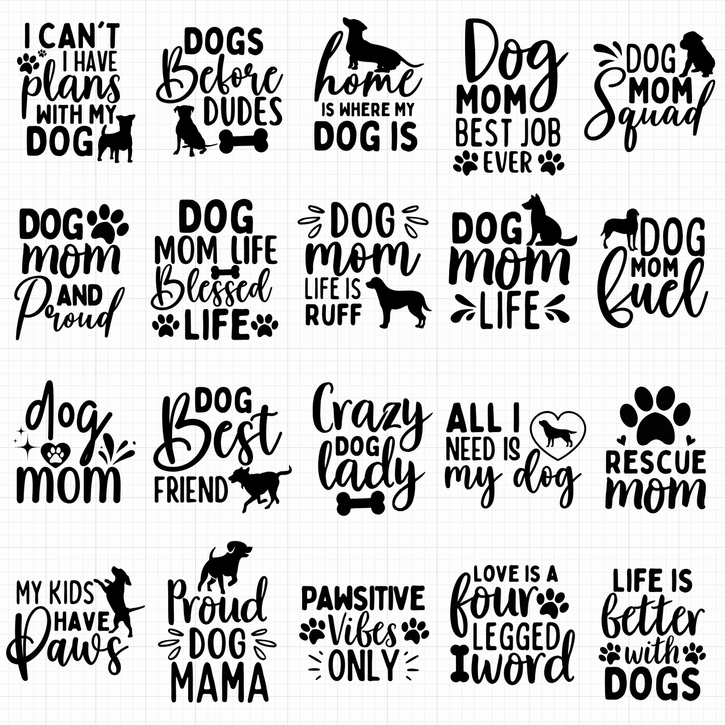 dog mom svg bundle