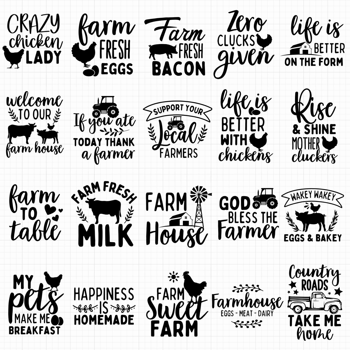 farm house svg bundle