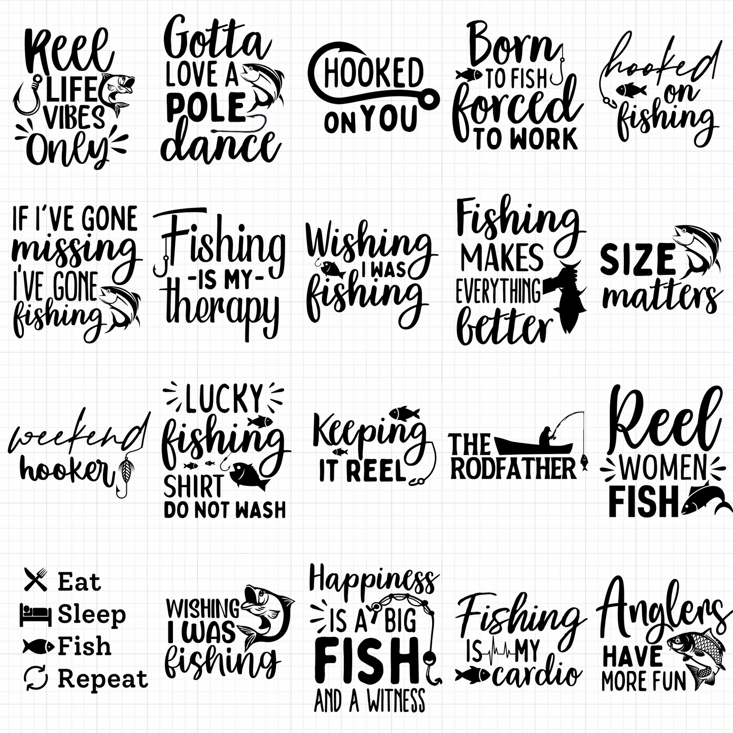 fishing svg mega bundle