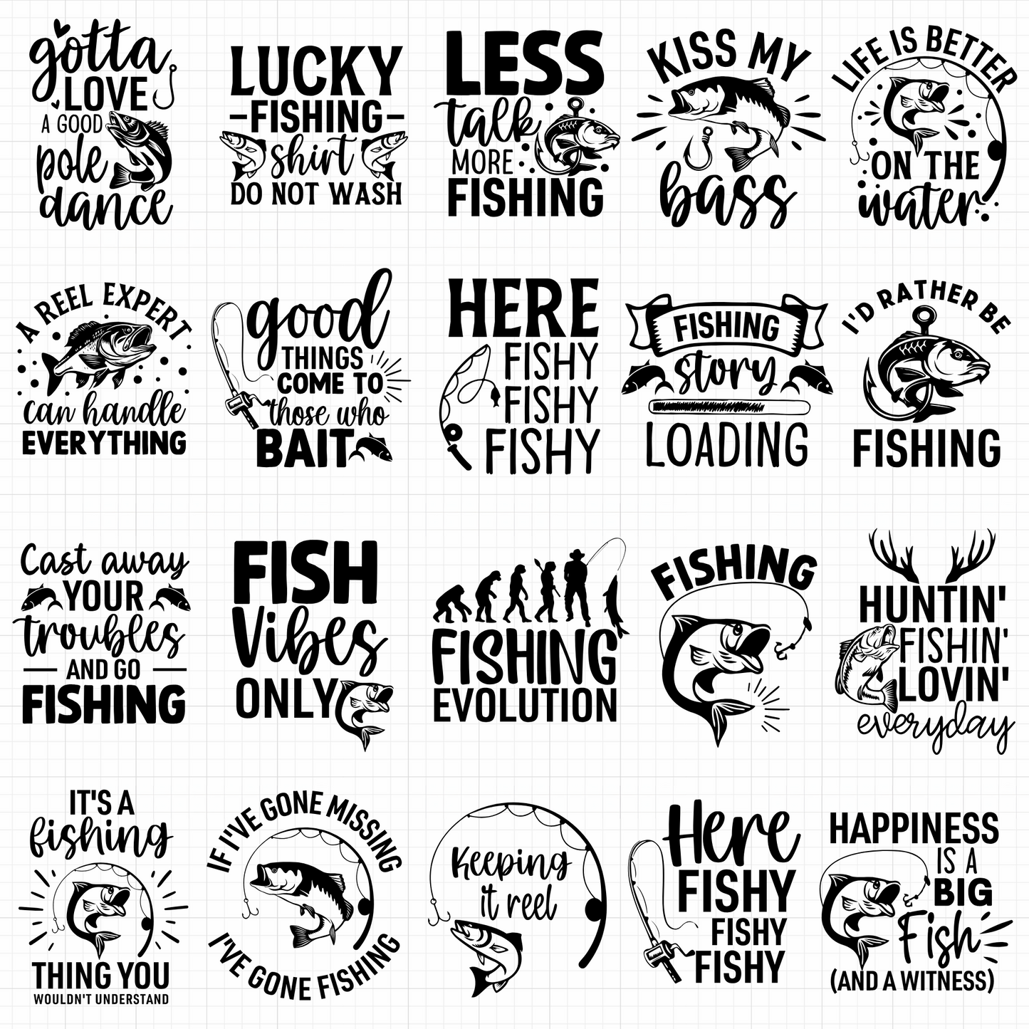 fishing svg mega bundle