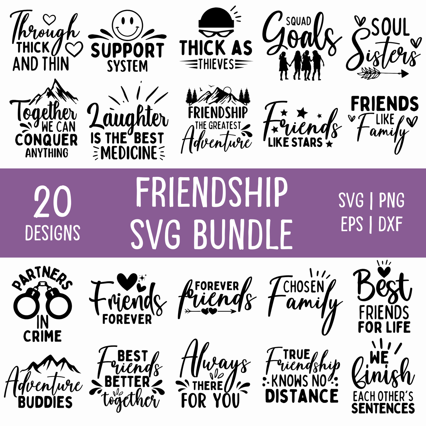 friendship svg bundle