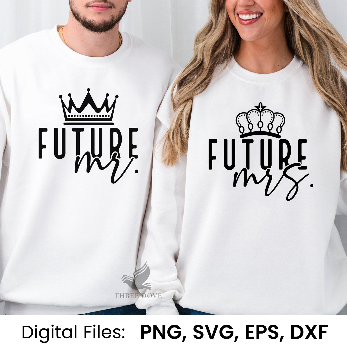 future mr. & mrs. matching svg