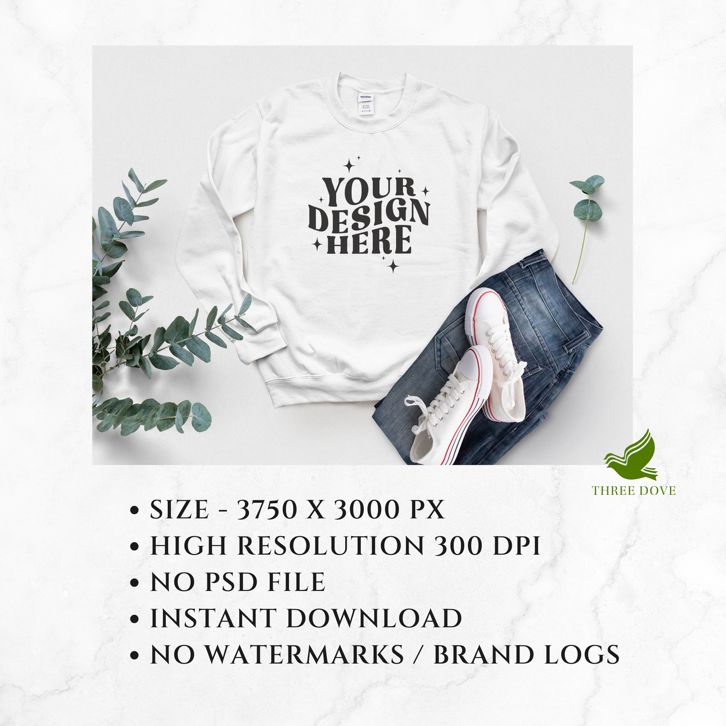 gildan 18000 sweatshirt mockup bundle - d5