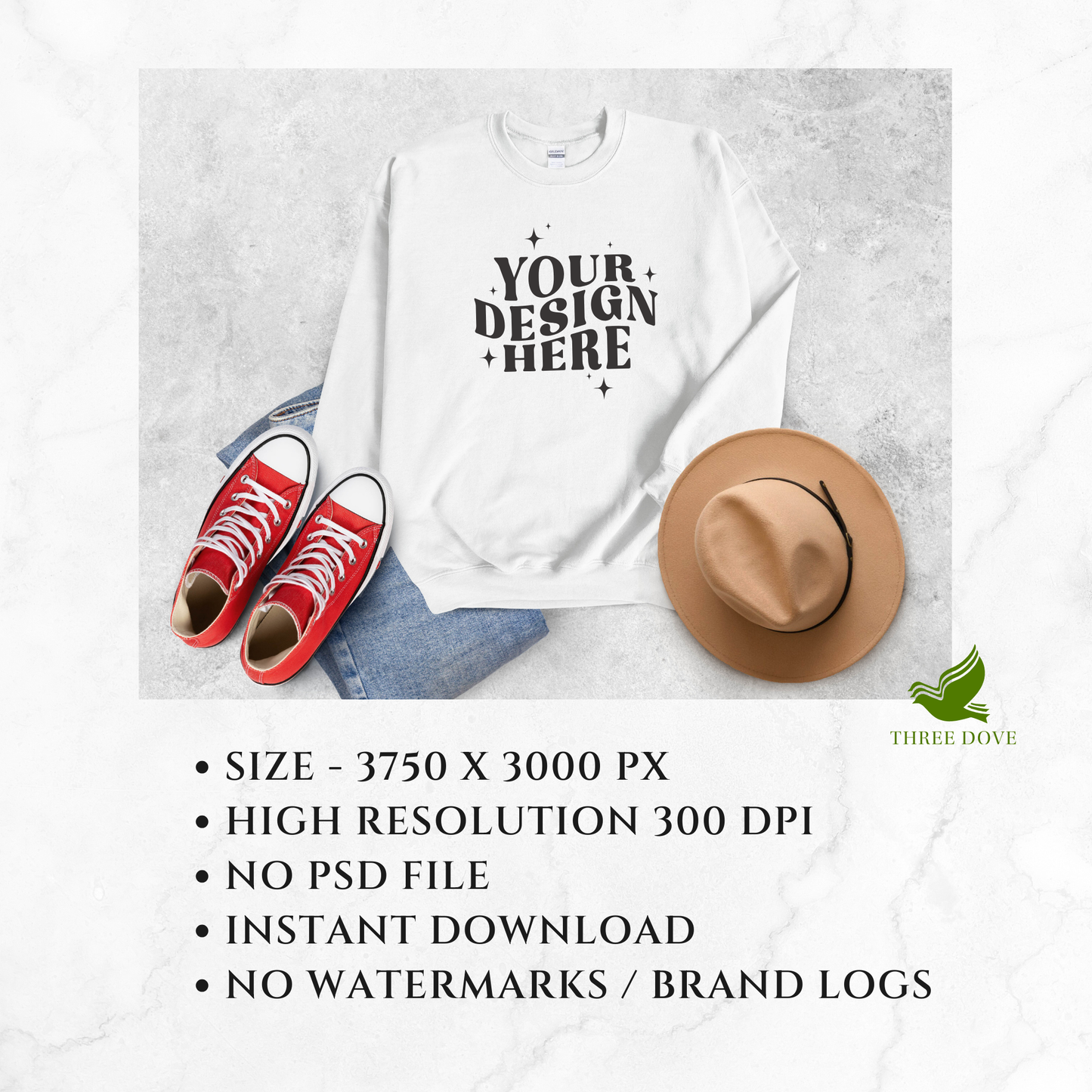 gildan 18000 sweatshirt mockup bundle - d18