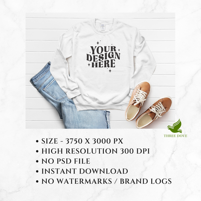 Gildan 18000 Sweatshirt Mockup Bundle - D3