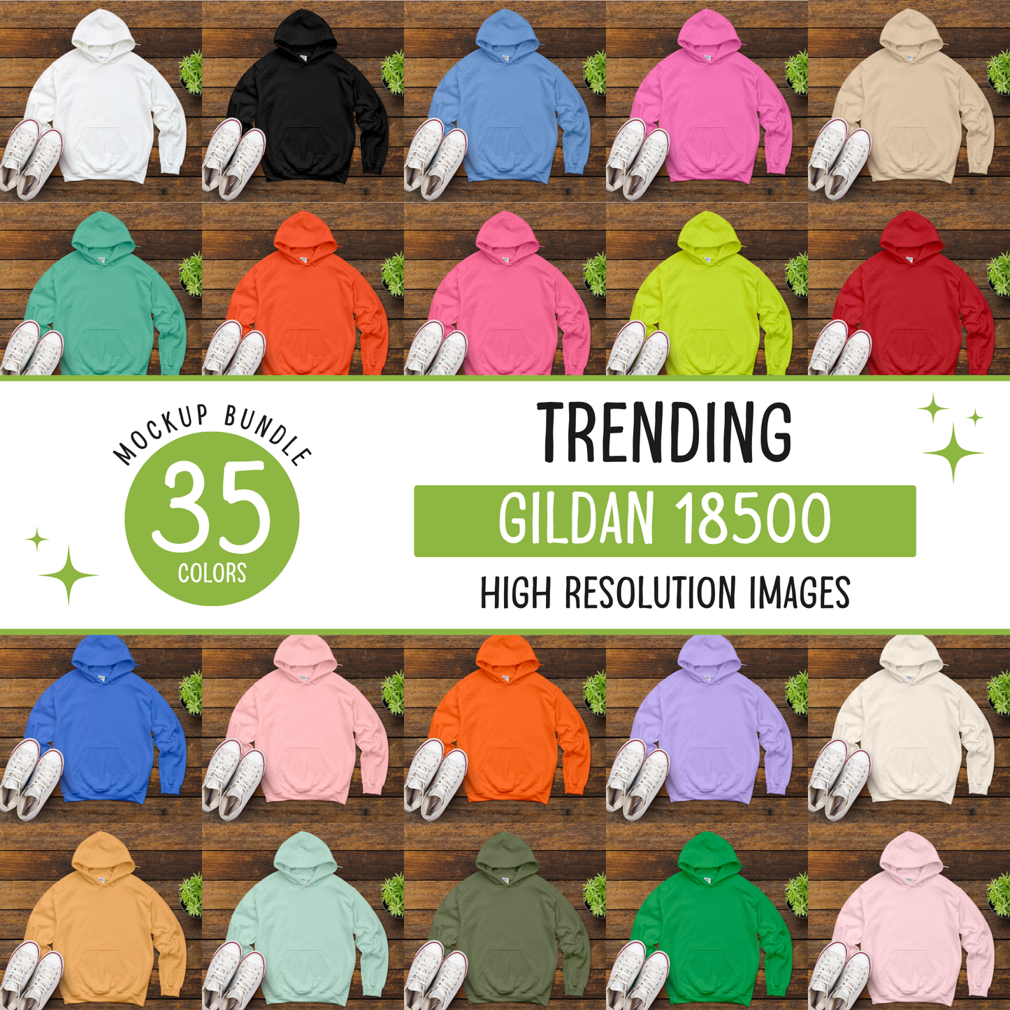 gildan 18500 hoodie mockup bundle - d7