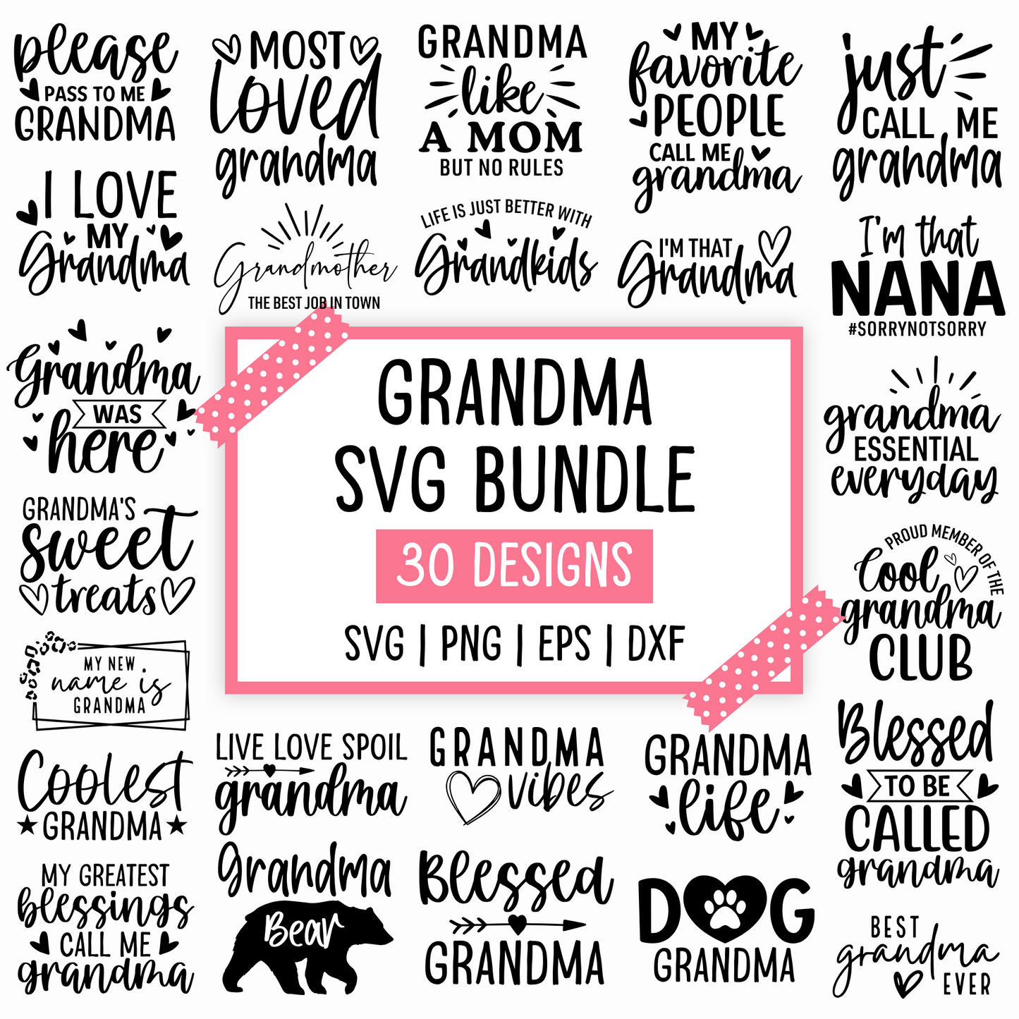 grandma svg bundle