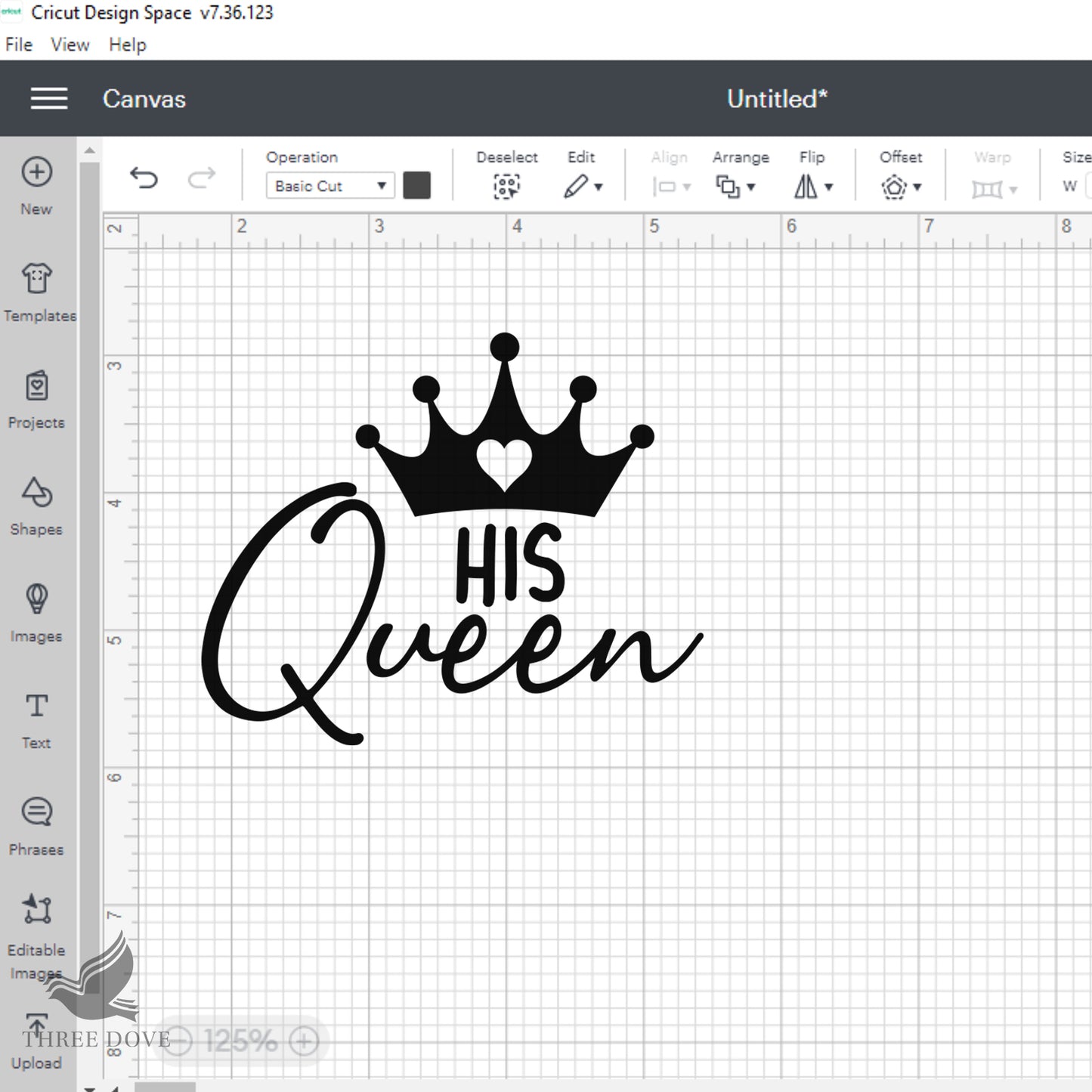 king queen matching svg