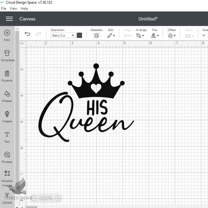 King Queen Matching SVG