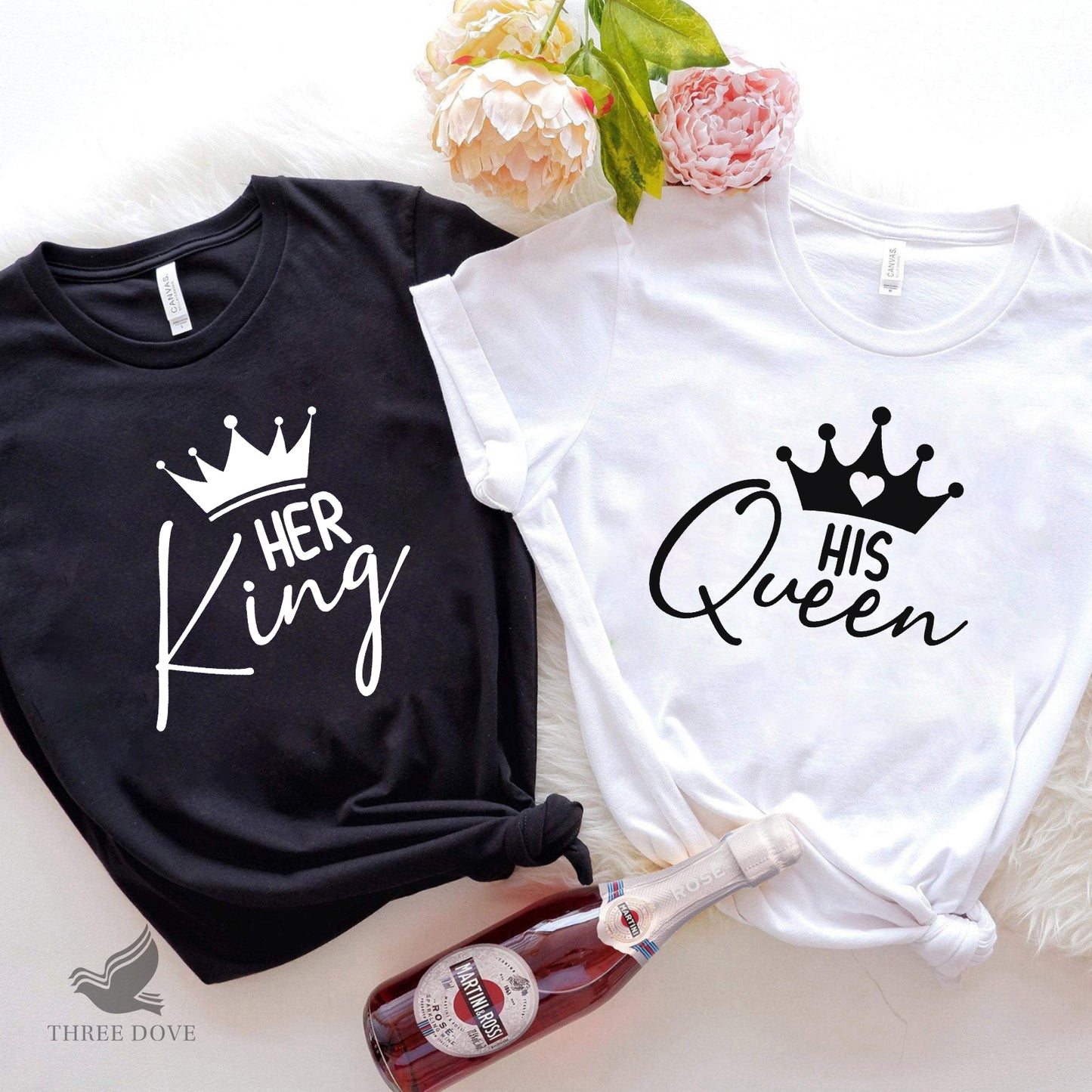 king queen matching svg