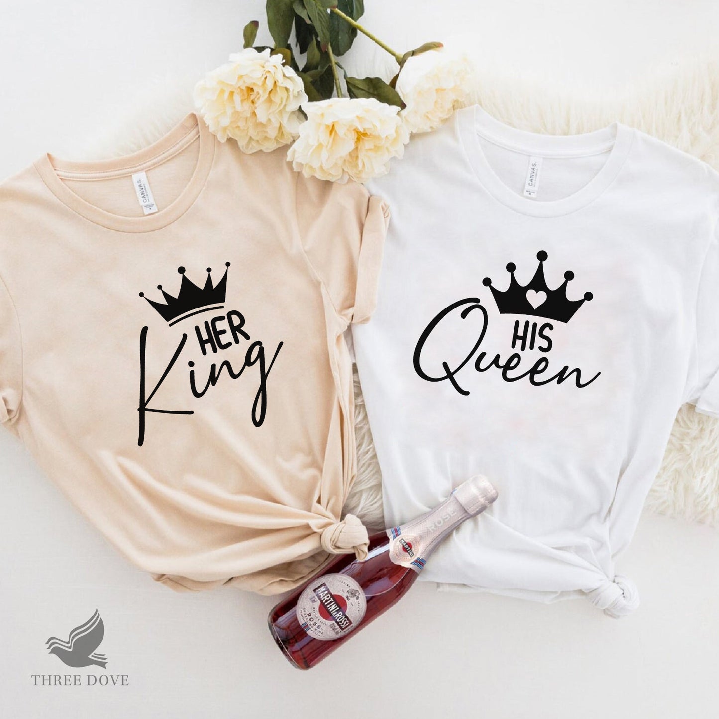 king queen matching svg