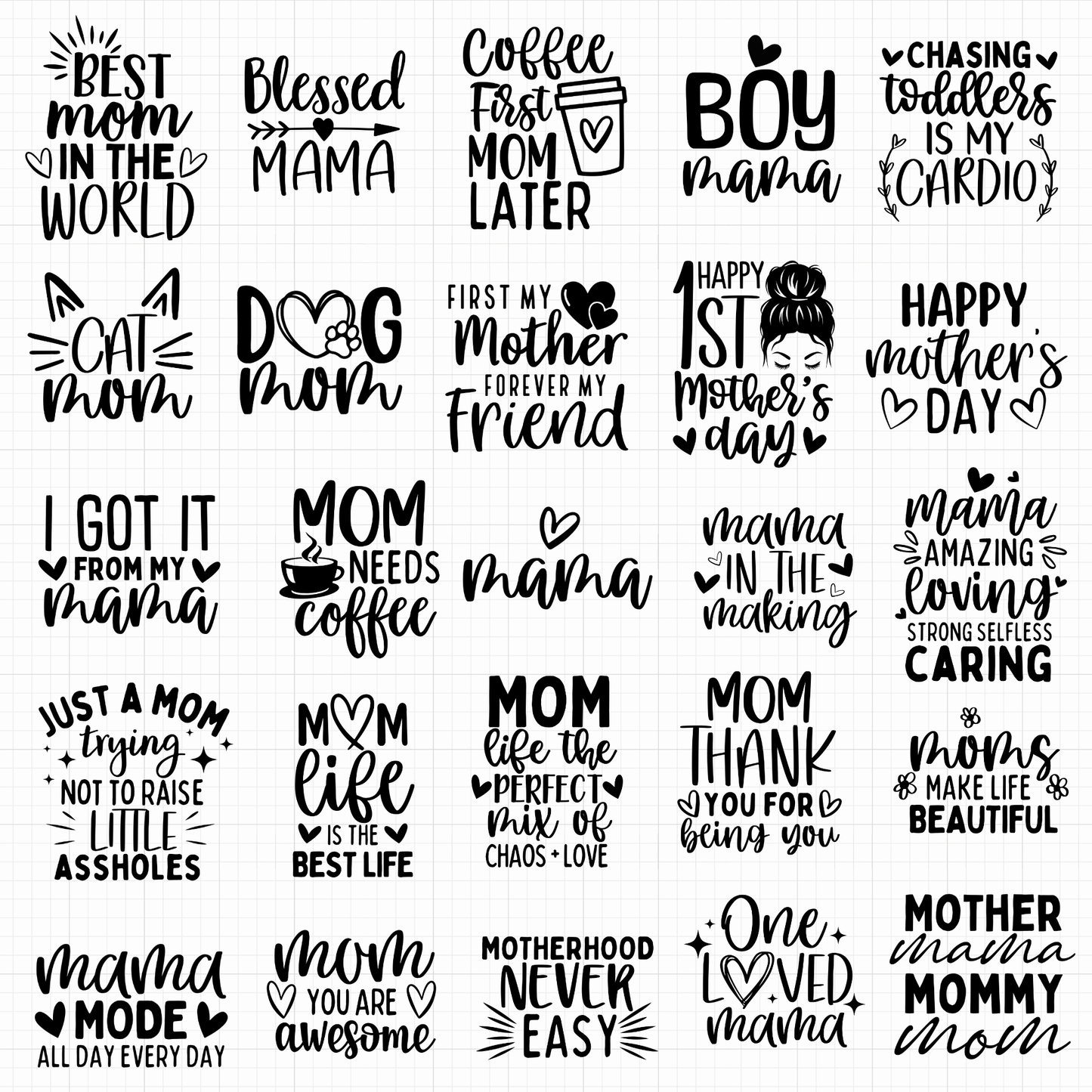 mother's day / mom svg bundle