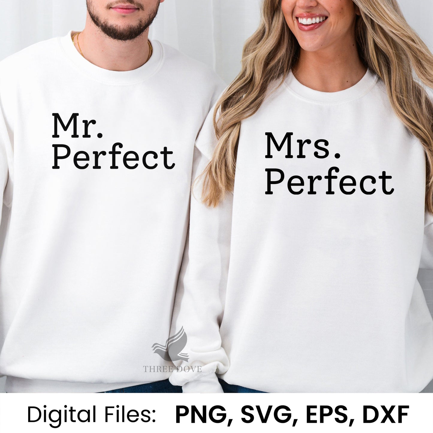 mr. & mrs. perfect matching svg