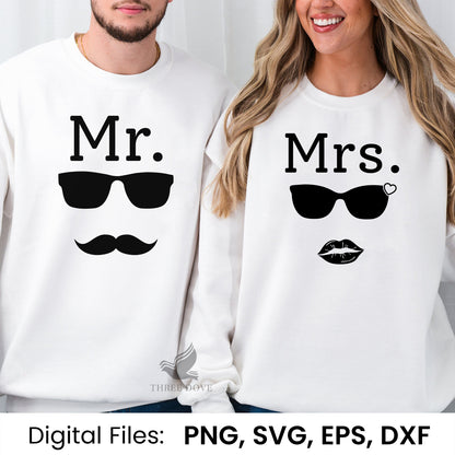 Mr. & Mrs. Matching SVG