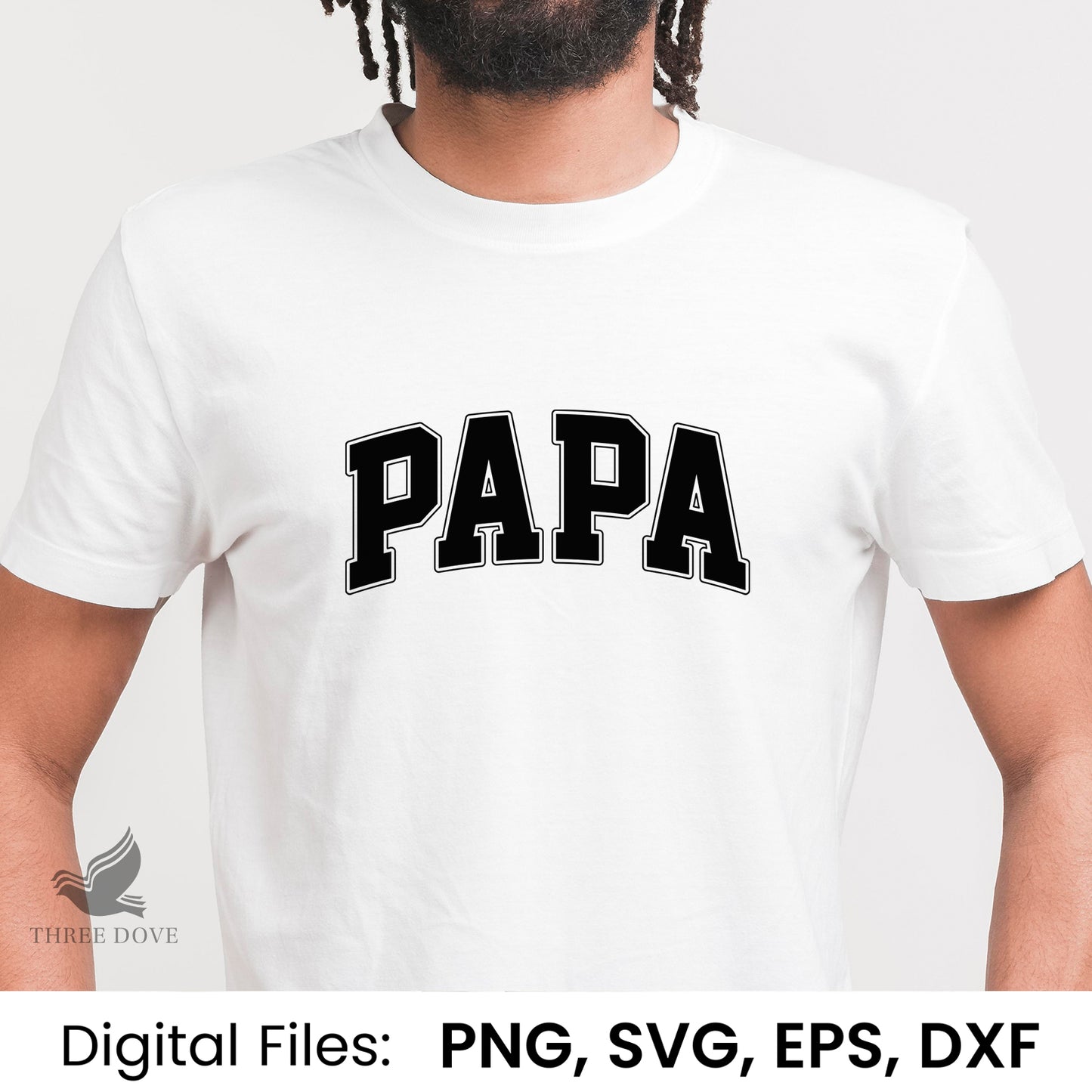 retro papa varsity svg