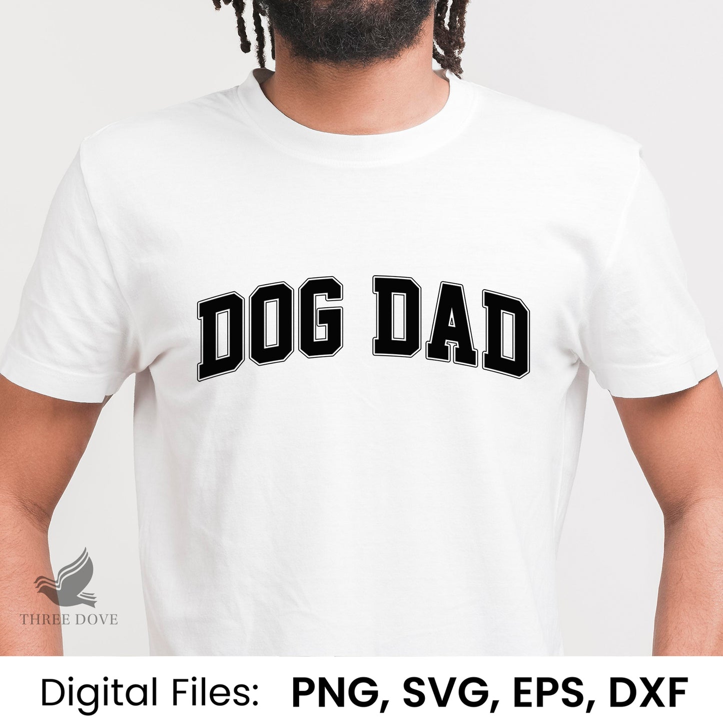 retro dog dad varsity svg