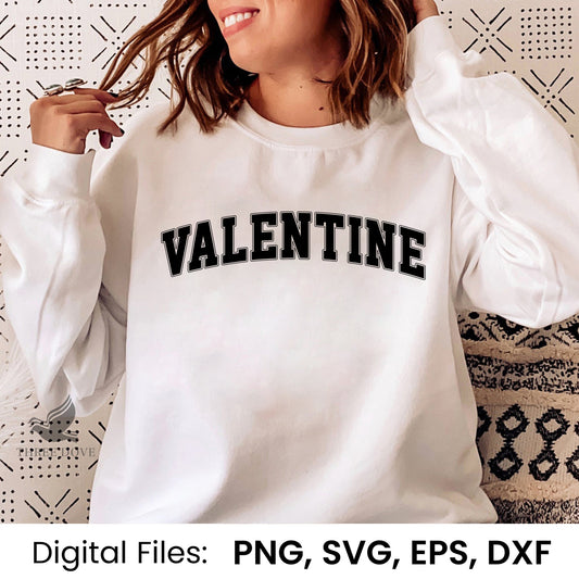 Retro Valentine Varsity SVG