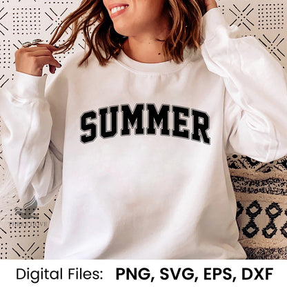 Retro Summer Varsity SVG