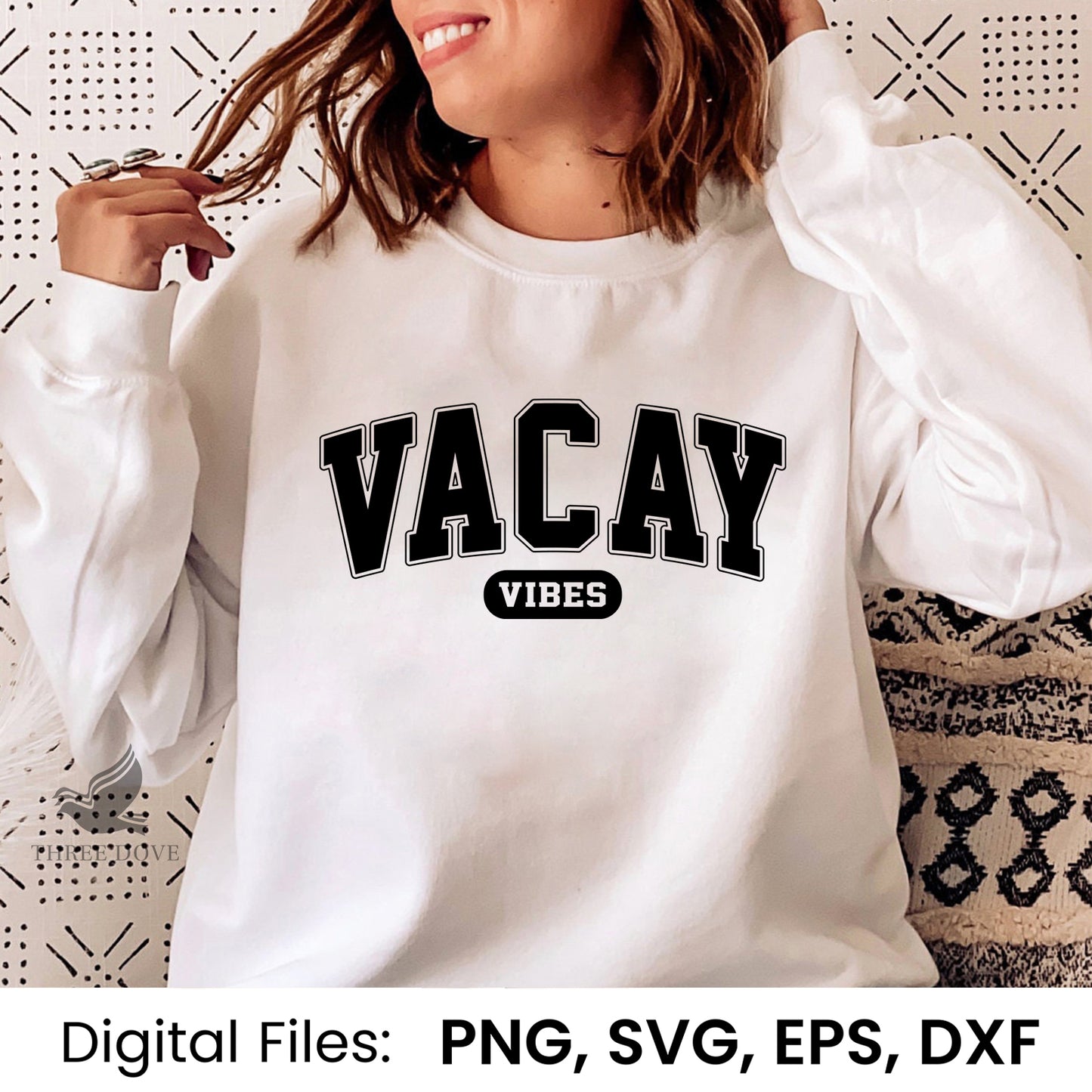 vacay vibes varsity svg