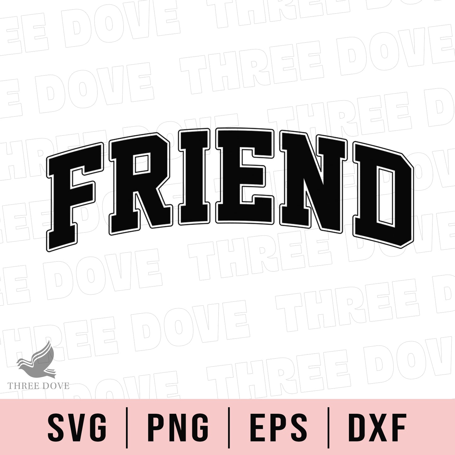 retro friend varsity svg