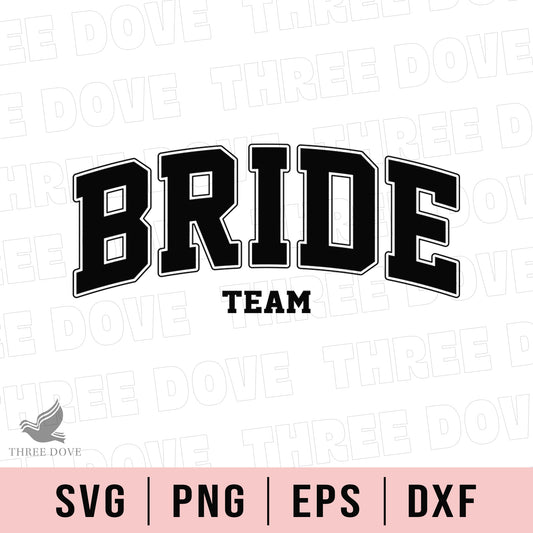 Retro Bride Team Varsity SVG