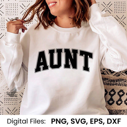 Retro Aunt Varsity SVG