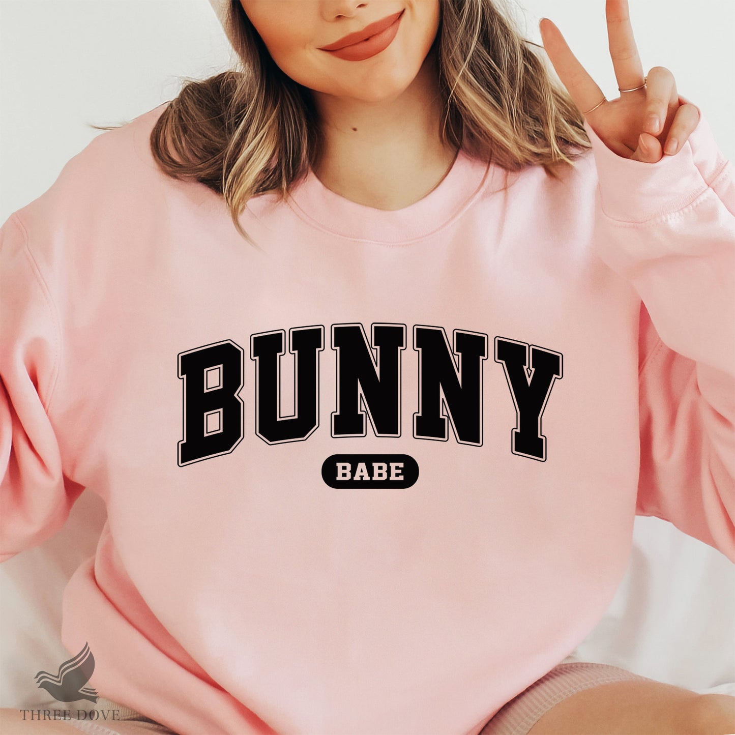 retro bunny babe varsity svg