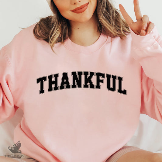 Retro Thankful Varsity SVG