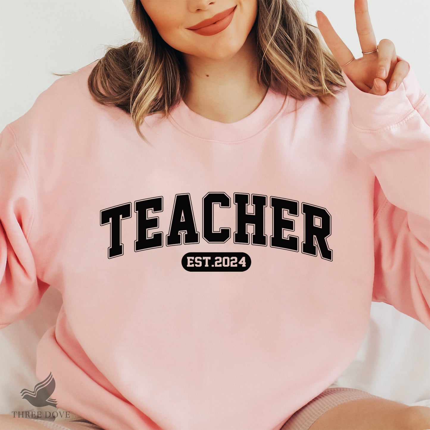 retro teacher est.2024 varsity svg