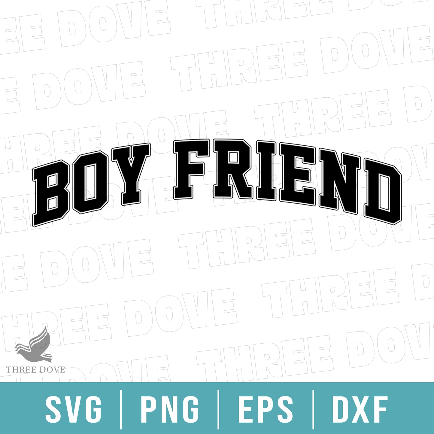 retro boy friend varsity svg