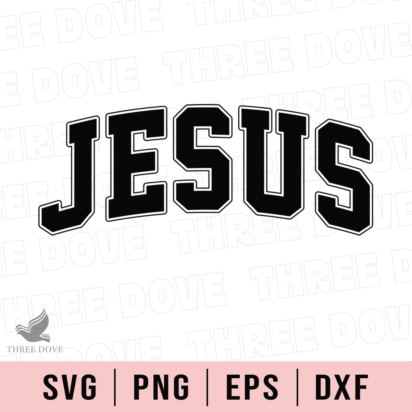 retro jesus varsity svg